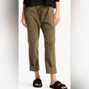 James Perse Womens 2 Pants Heavy Brushed Twill Medium Tent Pigment